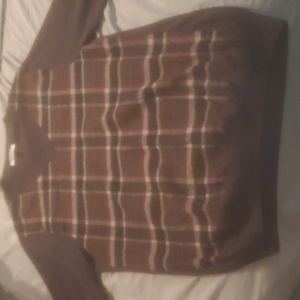 Mens large burberry knit sweater